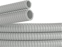 Гофра ПВХ армированная DKC Express Д=25 без протяжки серый (30м)  картинка